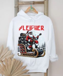 Sleigher hail Santa heavy metal Christmas rock shirt