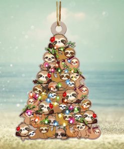 Sloth Christmas Tree Ornament