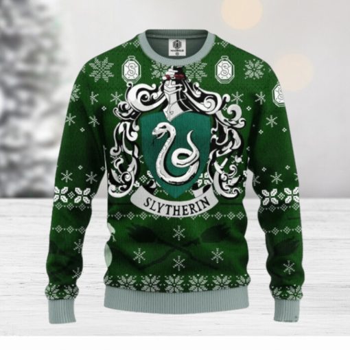 Slytherin House Harry Potter Team Christmas Ugly Sweater Special Gift For Men Women