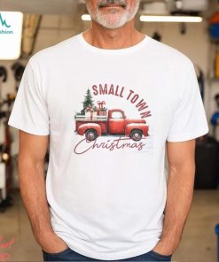 Small Town Red Truck Christmas T Shirt