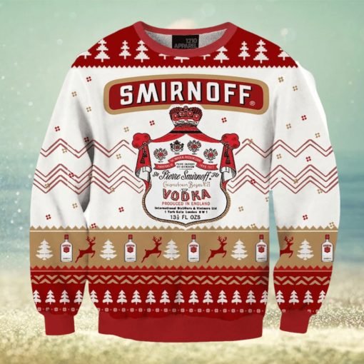 Smirnoff Vodka Drink Ugly Christmas Sweater, Gift for Christmas Holiday