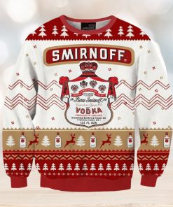 Smirnoff Vodka Drink Ugly Christmas Sweater, Gift for Christmas Holiday