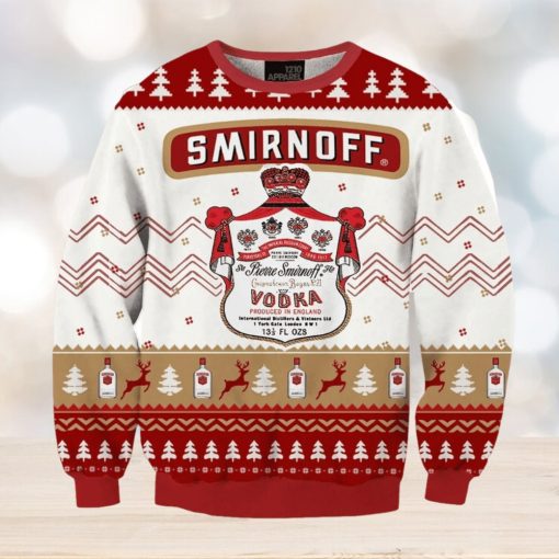 Smirnoff Vodka Drink Ugly Christmas Sweater, Gift for Christmas Holiday