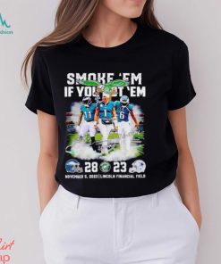 Smoke ’em if you got ’em Philadelphia Eagles 28 23 Dallas Cowboys signatures shirt