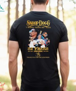 Snoop Dogg I Wanna Thank Me Your 32 Years 1992 2024 Memories Shirt