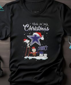 Snoopy And Charlie Brown NFL Dallas Cowboys This Is My Christmas T Shirt