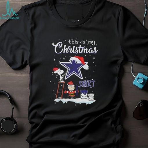 Snoopy And Charlie Brown NFL Dallas Cowboys This Is My Christmas T Shirt