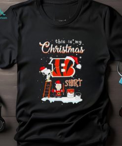 Snoopy And Charlie Brown Nfl Cincinnati Bengals This Is My Christmas T Shirt