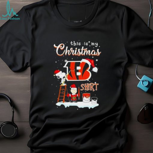 Snoopy And Charlie Brown Nfl Cincinnati Bengals This Is My Christmas T Shirt