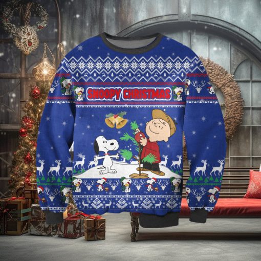 Snoopy And Charlie Brown Ugly Christmas Sweater Perfect Holiday Gift