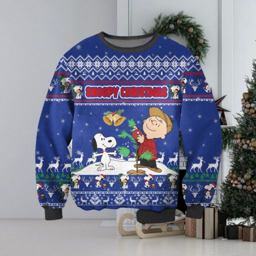 Snoopy And Charlie Brown Ugly Christmas Sweater Perfect Holiday Gift