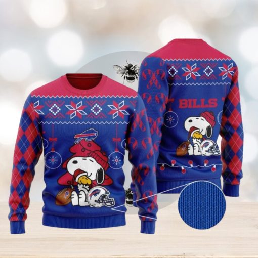 Snoopy And Woodstock Buffalo Bills Christmas Ugly Christmas Sweaters