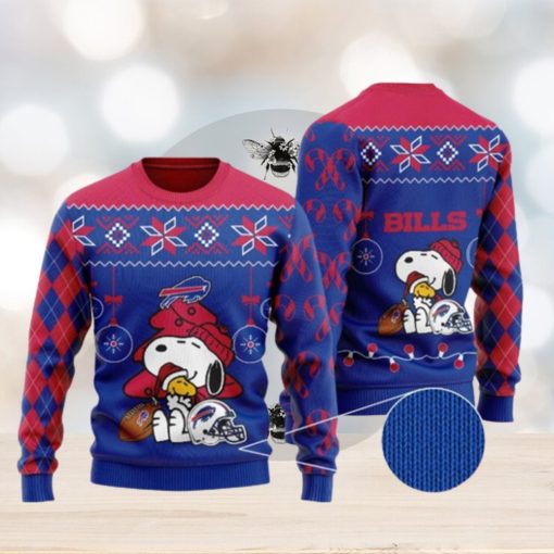 Snoopy And Woodstock Buffalo Bills Christmas Ugly Christmas Sweaters