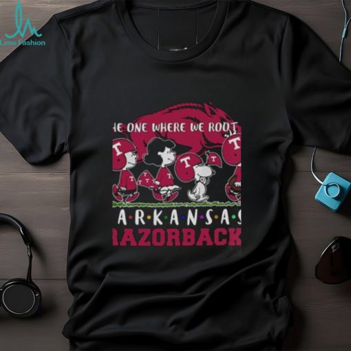 Snoopy And Woodstock Peanuts The One Where We Root For Arkansas Razorbacks Shirt