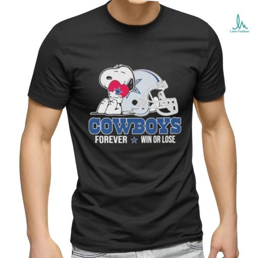 Snoopy Dallas Cowboys Forever Win or lose Shirt