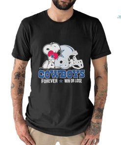 Snoopy Dallas Cowboys Forever Win or lose Shirt