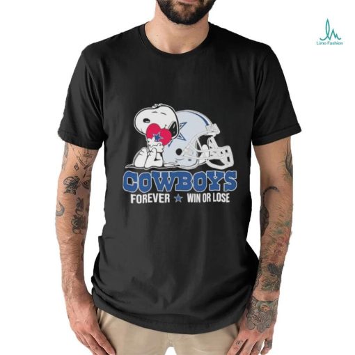 Snoopy Dallas Cowboys Forever Win or lose Shirt