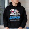 Snoopy Detroit Lions forever win or lose helmet logo shirt