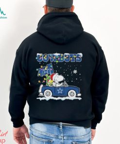 Snoopy Driver Car Dallas Cowboys Merry Christmas Shirt