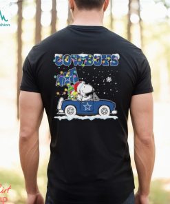 Snoopy Driver Car Dallas Cowboys Merry Christmas Shirt