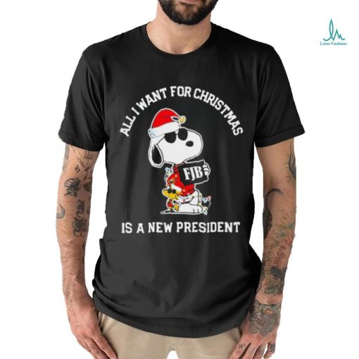 Snoopy FJB All I Want For Christmas Is A New President Shirt