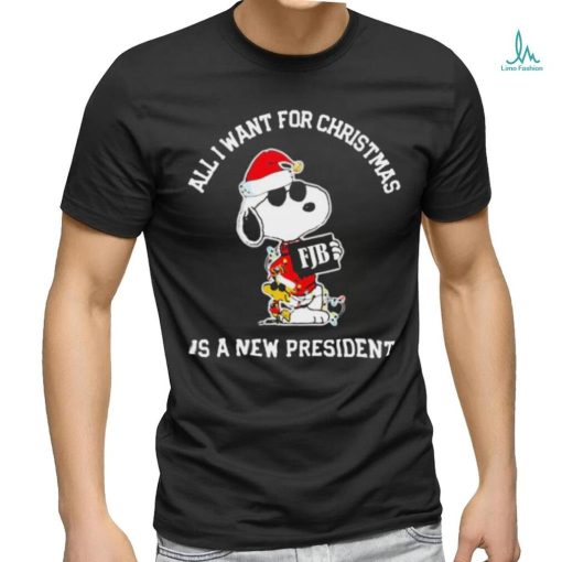 Snoopy FJB All I Want For Christmas Is A New President Shirt