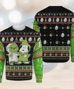 Snoopy & Grinch Gift Fan Christmas AOP Sweater