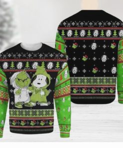 Snoopy & Grinch Gift Fan Christmas AOP Sweater