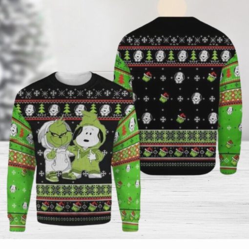 Snoopy & Grinch Gift Fan Christmas AOP Sweater