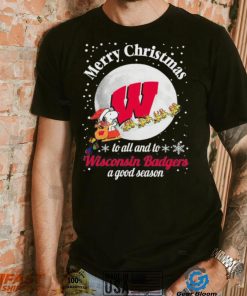 Snoopy Merry Christmas To All And To All A Wisconsin Badgers A Good Season Shirt