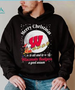 Snoopy Merry Christmas To All And To All A Wisconsin Badgers A Good Season Shirt