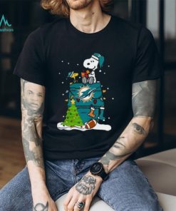 Snoopy Miami Dolphins NFL Football Sports Christmas T Shirt