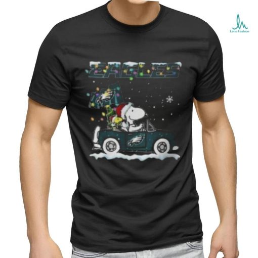 Snoopy Philadelphia Eagles Driver Car Christmas Shirt