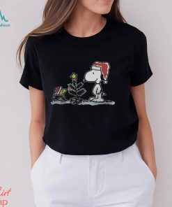 Snoopy Woodstock Christmas Tree T Shirt