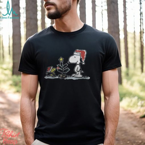 Snoopy Woodstock Christmas Tree T Shirt