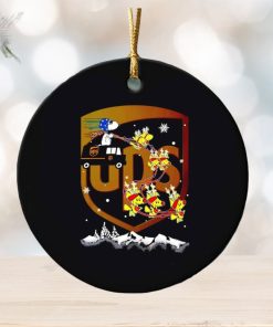 Snoopy Woodstock sleigh United Parcel Service Christmas ornament