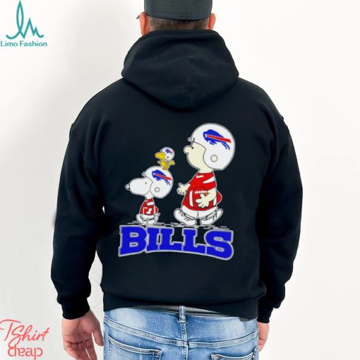 Snoopy and Charlie Brown Buffalo Bills football The Peanuts characters gift shirt