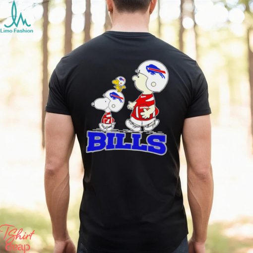 Snoopy and Charlie Brown Buffalo Bills football The Peanuts characters gift shirt