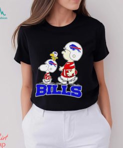 Snoopy and Charlie Brown Buffalo Bills football The Peanuts characters gift shirt