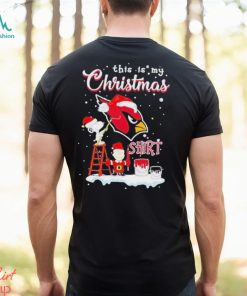 Snoopy and Charlie Brown NFL Arizona Cardinals This Is My Christmas T Shirt