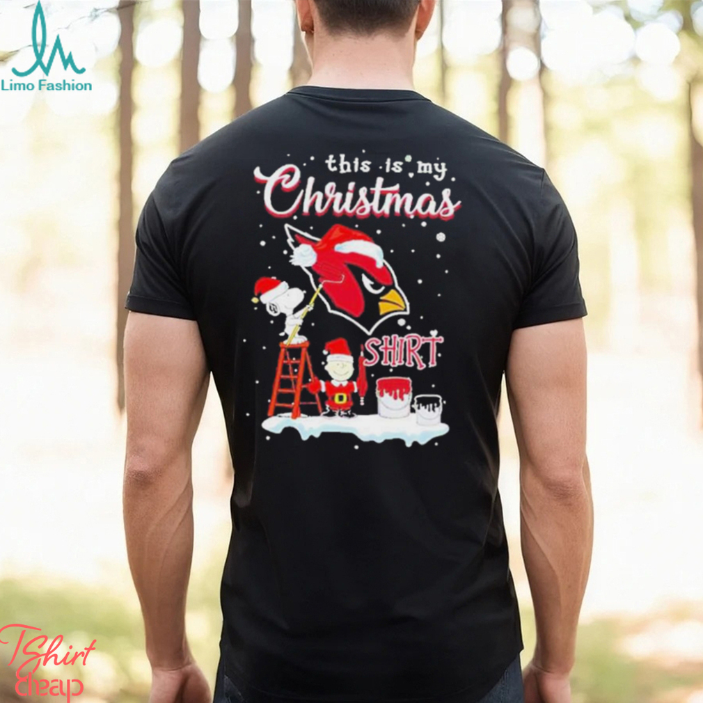 Snoopy and Charlie Brown NFL Arizona Cardinals This Is My Christmas T Shirt Snoopy and Charlie Brown NFL Arizona Cardinals This Is My Christmas T Shirt