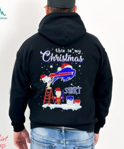 Snoopy and Charlie Brown NFL Buffalo Bills This Is My Christmas T Shirt