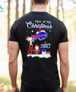 Snoopy and Charlie Brown NFL Buffalo Bills This Is My Christmas T Shirt