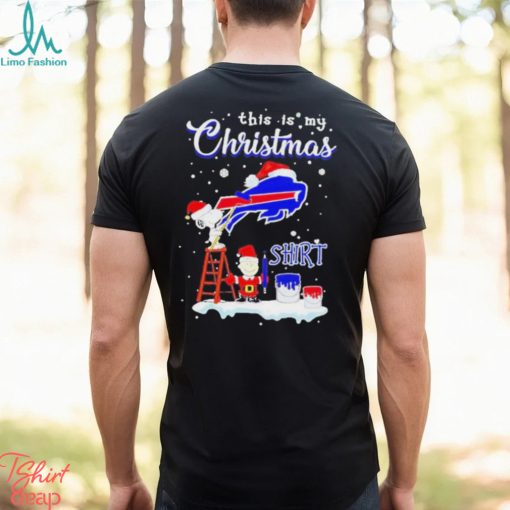 Snoopy and Charlie Brown NFL Buffalo Bills This Is My Christmas T Shirt
