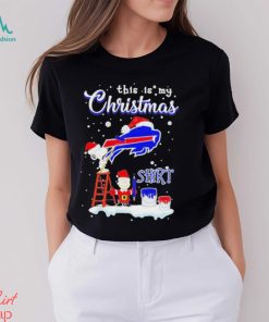 Snoopy and Charlie Brown NFL Buffalo Bills This Is My Christmas T Shirt