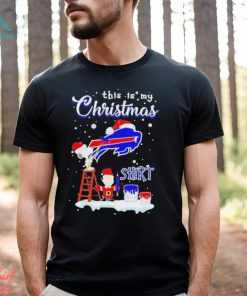 Snoopy and Charlie Brown NFL Buffalo Bills This Is My Christmas T Shirt
