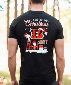 Snoopy and Charlie Brown NFL Cincinnati Bengals This Is My Christmas T Shirt