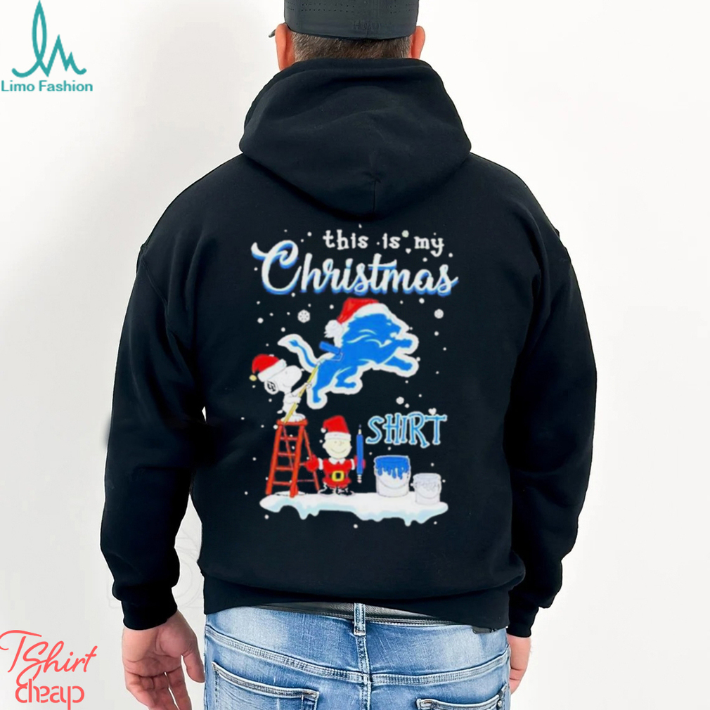Snoopy and Charlie Brown NFL Detroit Lions This Is My Christmas T Shirt Snoopy and Charlie Brown NFL Detroit Lions This Is My Christmas T Shirt