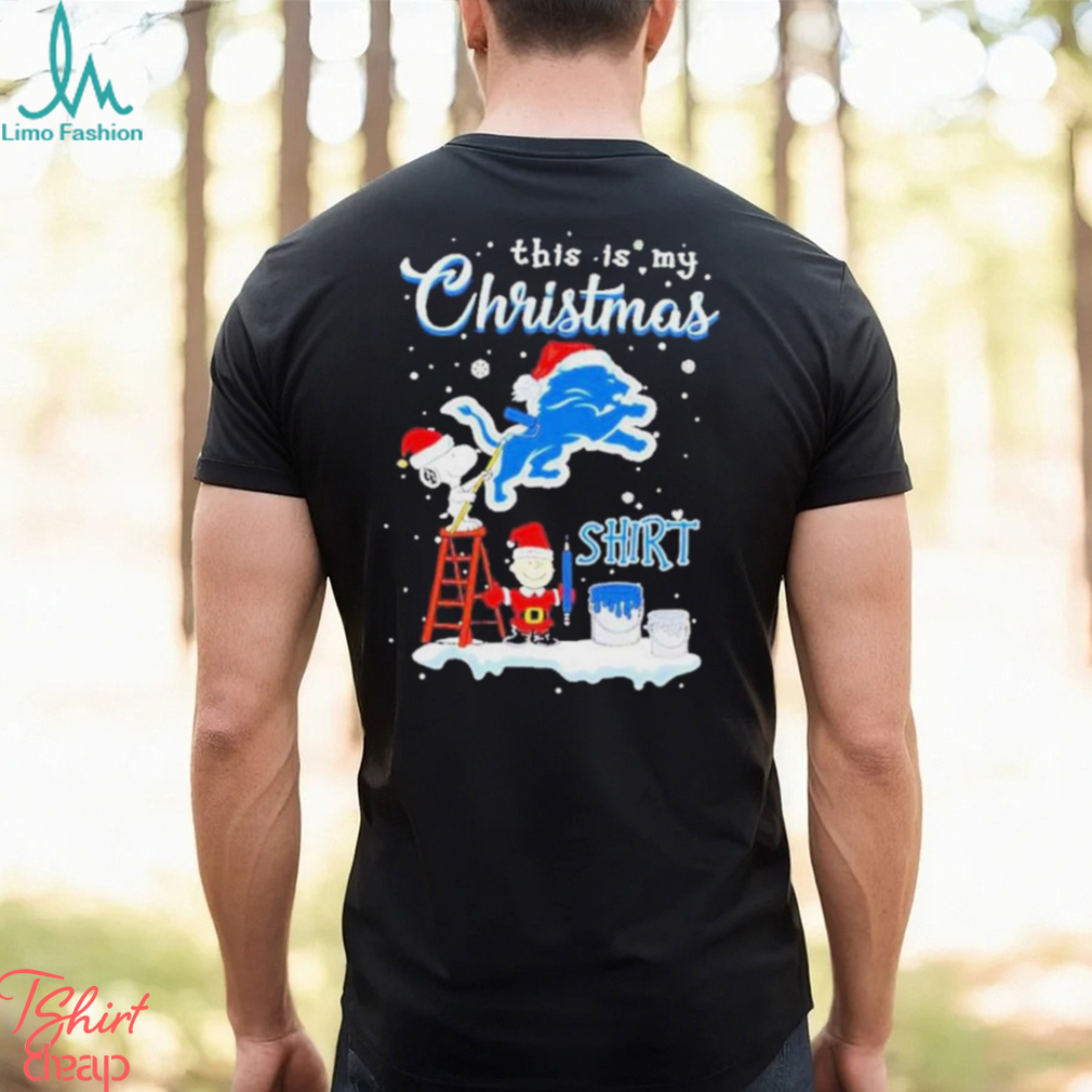 Snoopy and Charlie Brown NFL Detroit Lions This Is My Christmas T Shirt Snoopy and Charlie Brown NFL Detroit Lions This Is My Christmas T Shirt