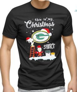 Snoopy and Charlie Brown NFL Green Bay Packers This Is My Christmas Shirt